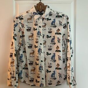 Boden English Print shirt